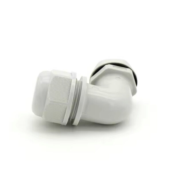 90 Degree Nylon Cable Gland, IP68 Right Angle Connector