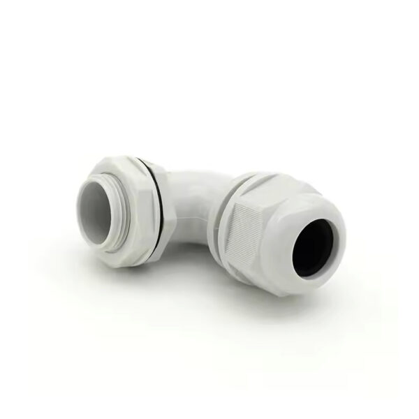 90 Degree Nylon Cable Gland, IP68 Right Angle Connector