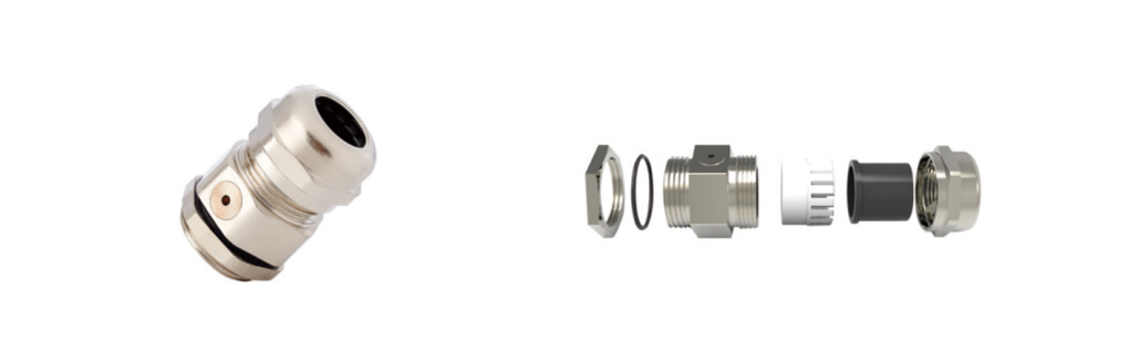 Breathable Brass Cable Gland for Condensation Prevention, IP68
