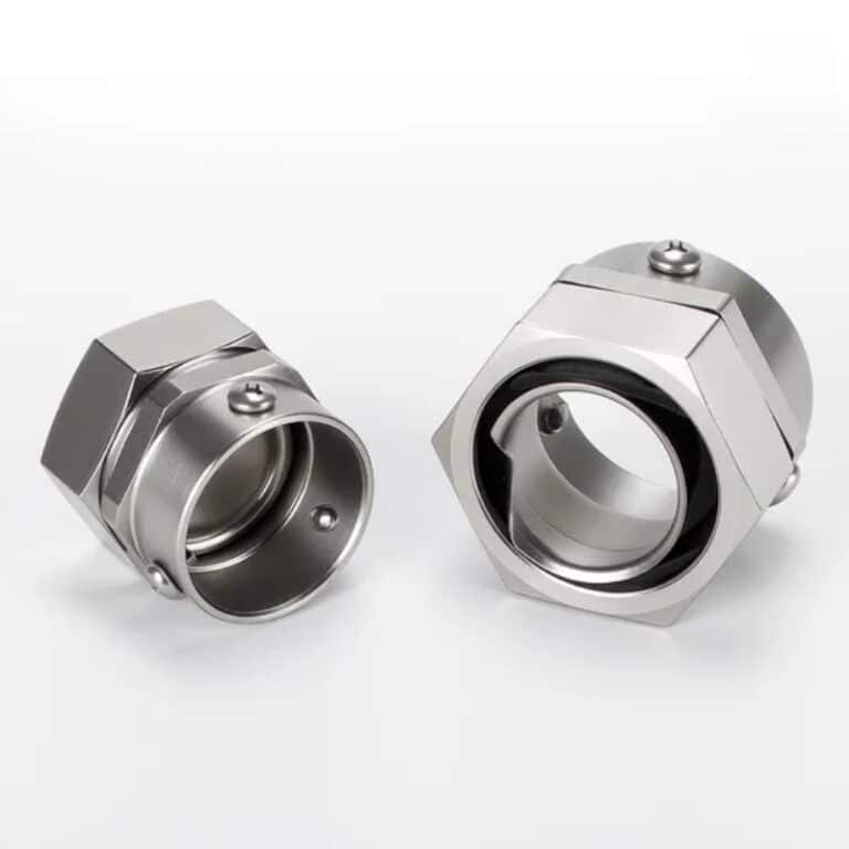 Connettore DKJ IP68, in acciaio inox, per raccordi flessibili a EMT