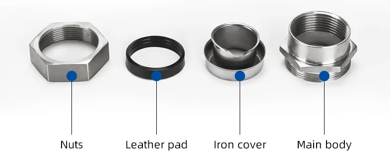 DPN Stainless Steel Connector, Female Thread for Conduits