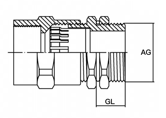 Ex BG Explosion Proof Clamping Gland for Hazardous Areas