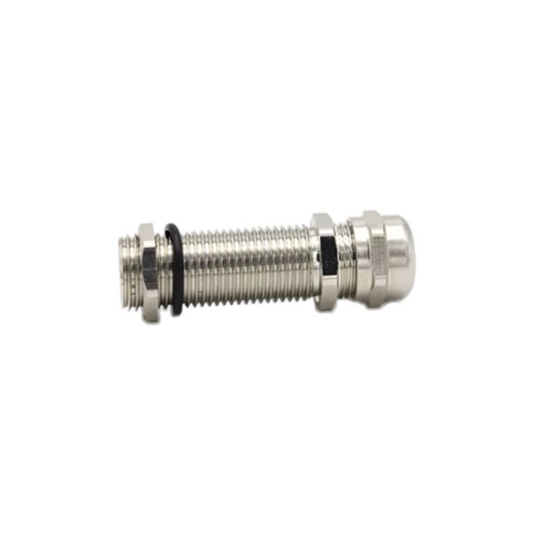 Extended Long Thread Brass Cable Gland for Thick Panels, IP68