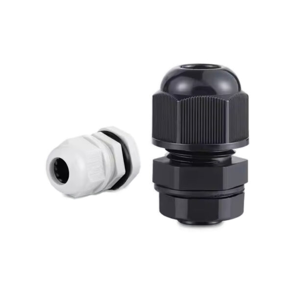 Extended Thread Nylon Cable Gland for Thick Panels, IP68