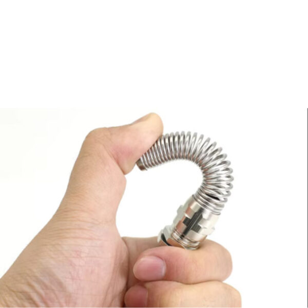 Flexible Anti-Bending Brass Cable Gland, IP67 Strain Relief