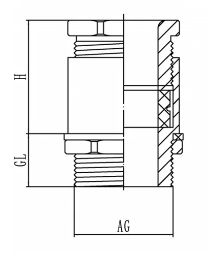 JIS Marine Cable Gland, Japanese Standard Stuffing Box