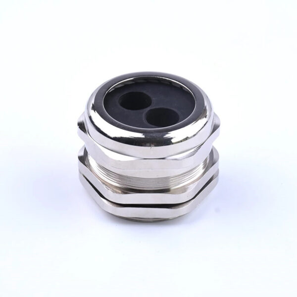 Multi-Hole Brass Cable Gland, IP68 for 2-8 Conductors