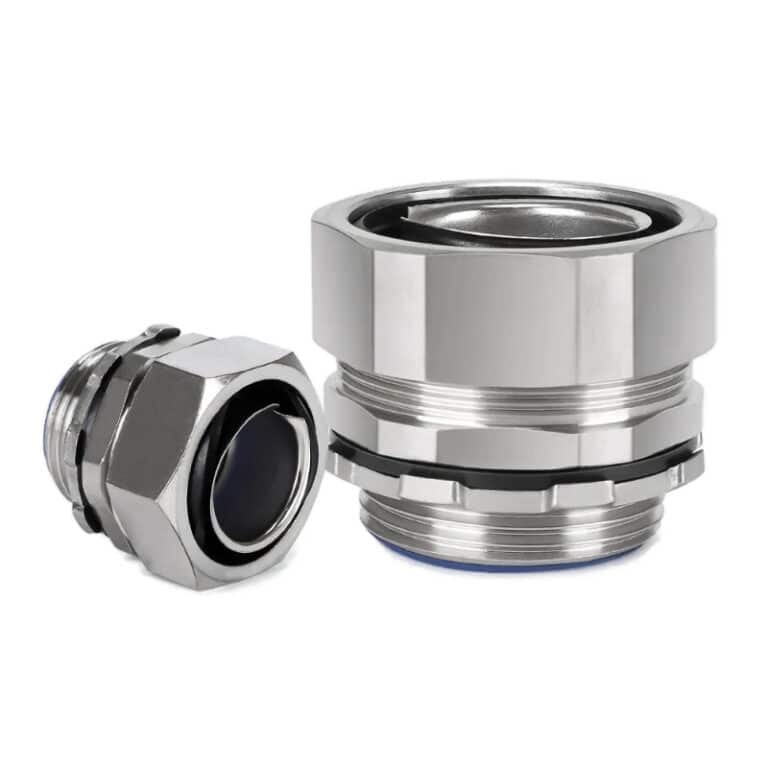 Connettore per guaine in acciaio inox, raccordo da flessibile a scatola IP66