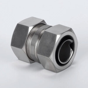 Stainless Steel Flex to EMT Connector, IP68 Compression Fitting