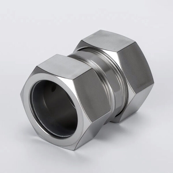 Stainless Steel Flex to EMT Connector, IP68 Compression Fitting