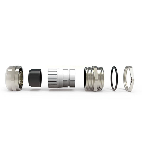 Straight-Through Brass Cable Gland, IP68 Waterproof Seal