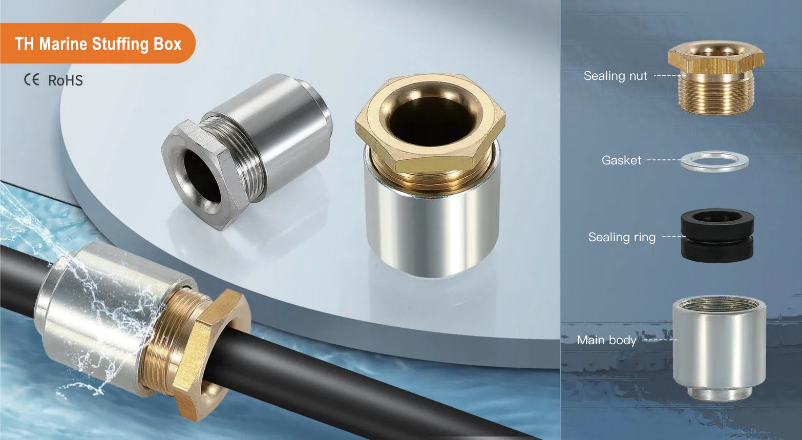 Welding Stuffing Box, TH Series for Marine & Industrial Use