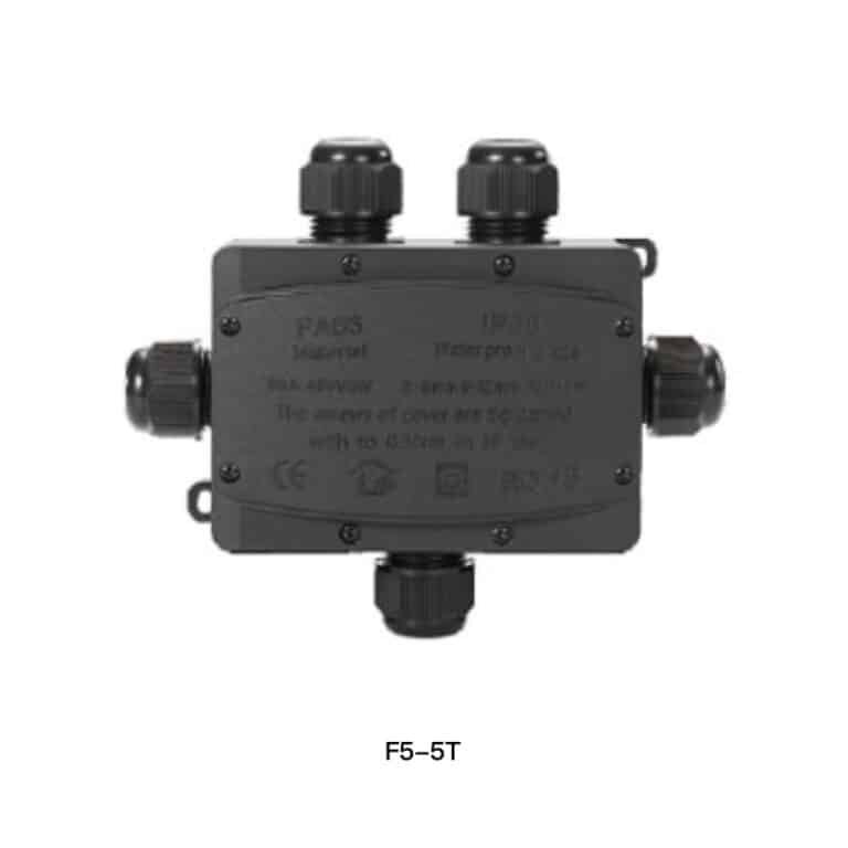 Scatola di giunzione impermeabile ad alta potenza da 60 A, giunzione multidirezionale IP68 F5-5T