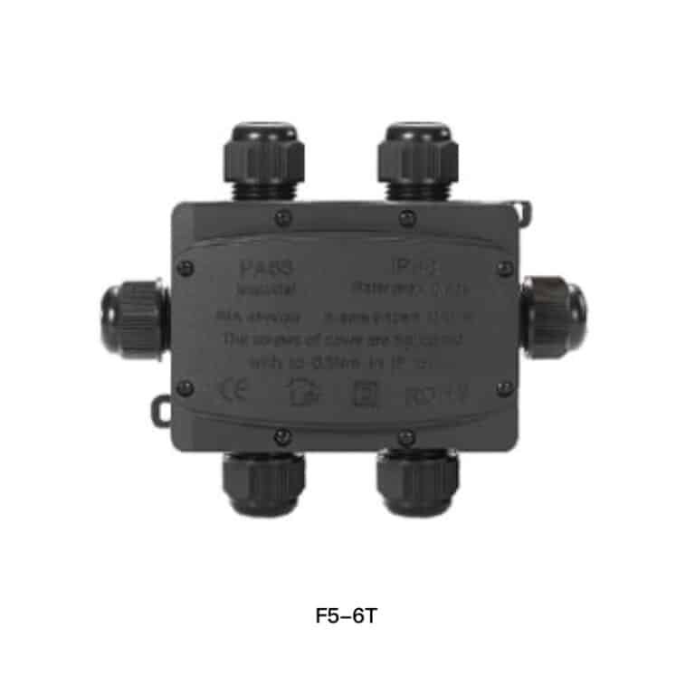 Scatola di giunzione impermeabile ad alta potenza da 60 A, giunzione multidirezionale IP68 F5-6T