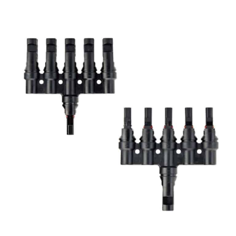 Connettore di derivazione a 5 vie MC4, splitter parallelo da 1 a 5 PV-T6