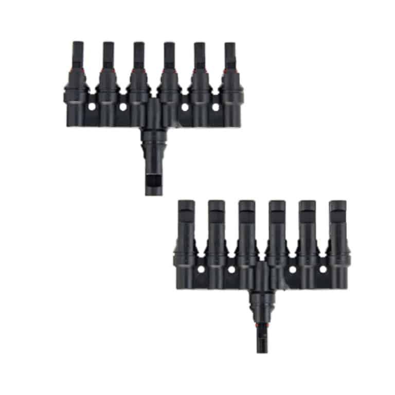 Connettore di derivazione a 6 vie MC4, splitter parallelo da 1 a 6 PV-T7