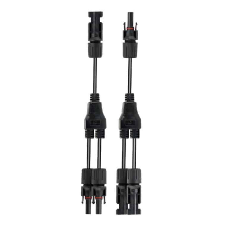 Connettore a Y MC4, splitter parallelo PV-Y3 1 a 2