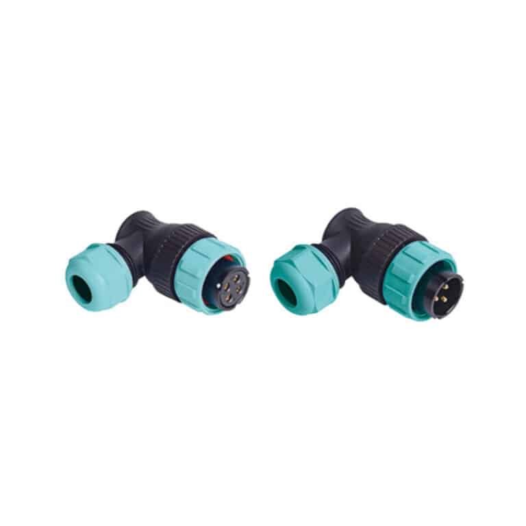 Connettore circolare ad angolo retto Spina TS21NP Presa TS21NS 1
