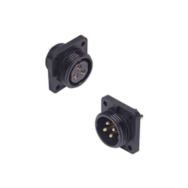 Conector de alimentación de brida cuadrada, toma TS29SS y clavija TS29SP