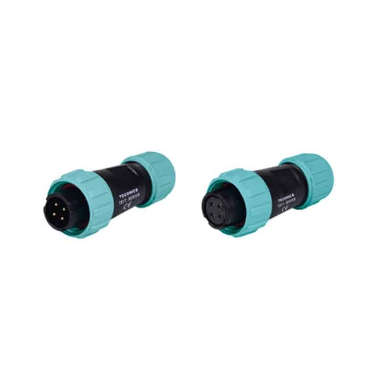 Spina per cavo TS11CP e presa TS11CS, connettore in linea IP68