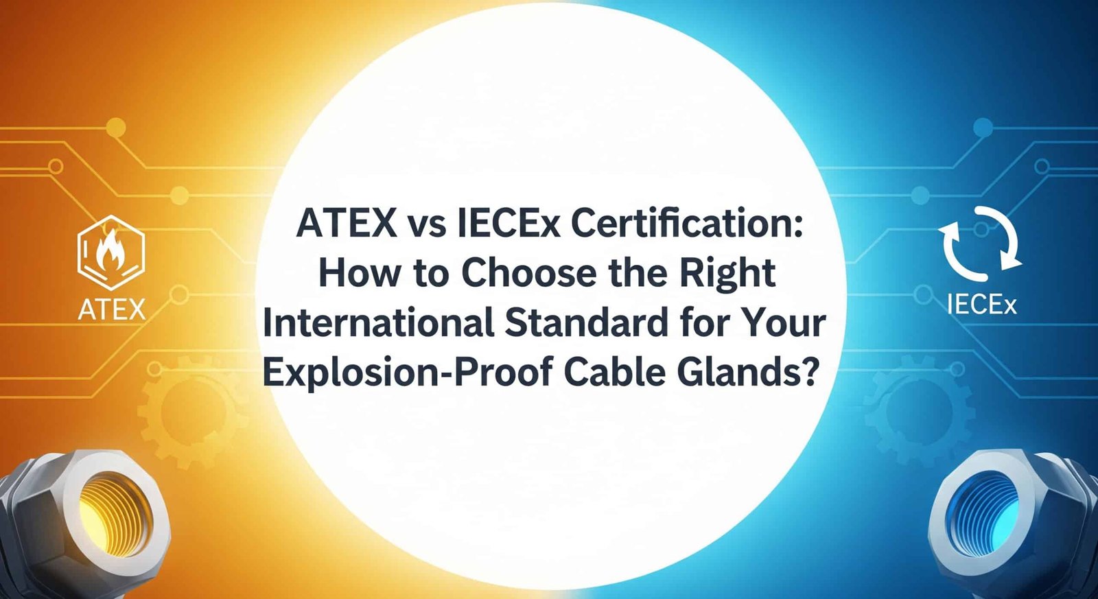 Certification ATEX ou IECEx : Comment choisir la bonne norme internationale pour vos presse-étoupes antidéflagrants ?