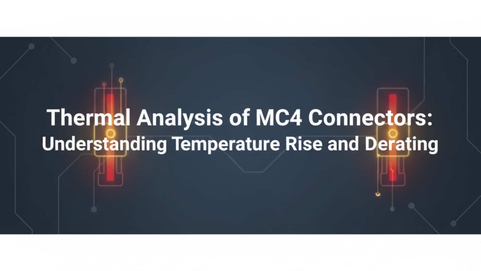 Thermische analyse van MC4 connectoren: inzicht in temperatuurstijging en derating