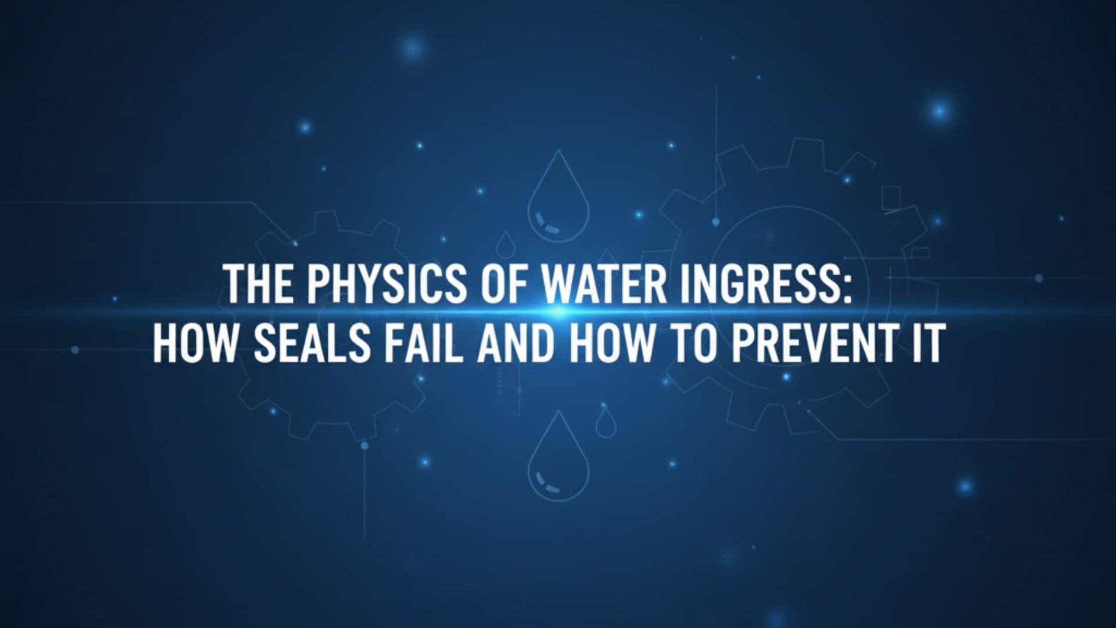 The Physics of Water Ingress- How Seals Fail and How to Prevent It