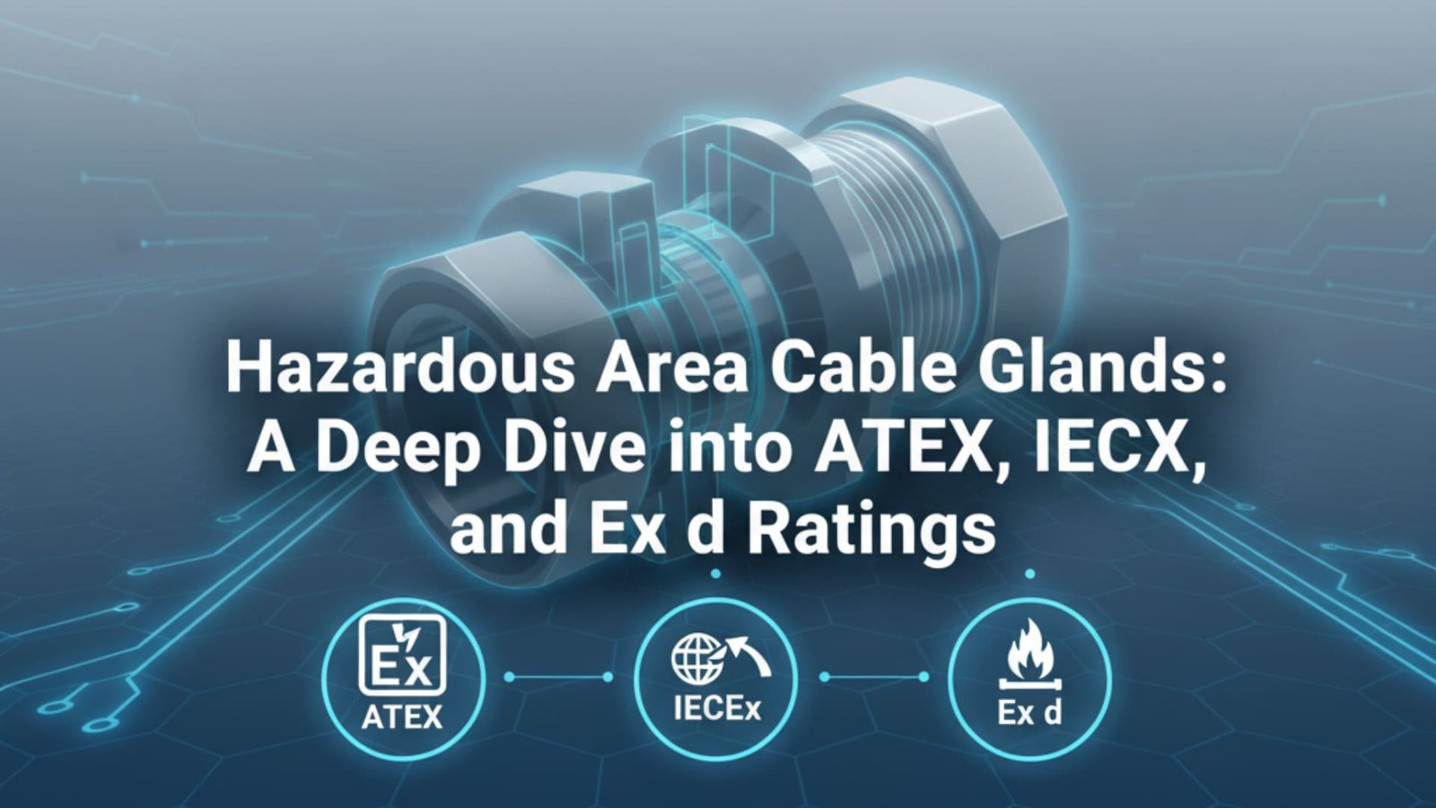 Dławiki kablowe do stref niebezpiecznych - dogłębne omówienie oznaczeń ATEX, IECEx i Ex d