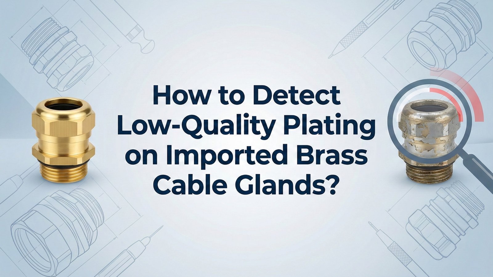 Comment détecter un placage de mauvaise qualité sur les presse-étoupes en laiton importés ?