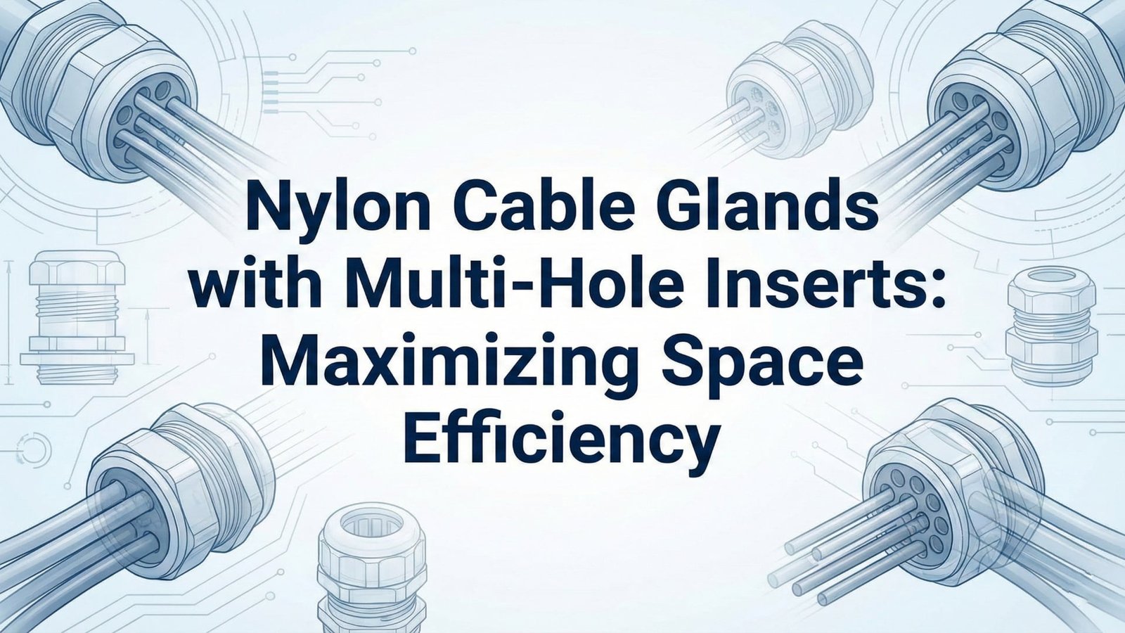 Nylon kábelátvezetők többlyukú betétekkel – maximális helykihasználás