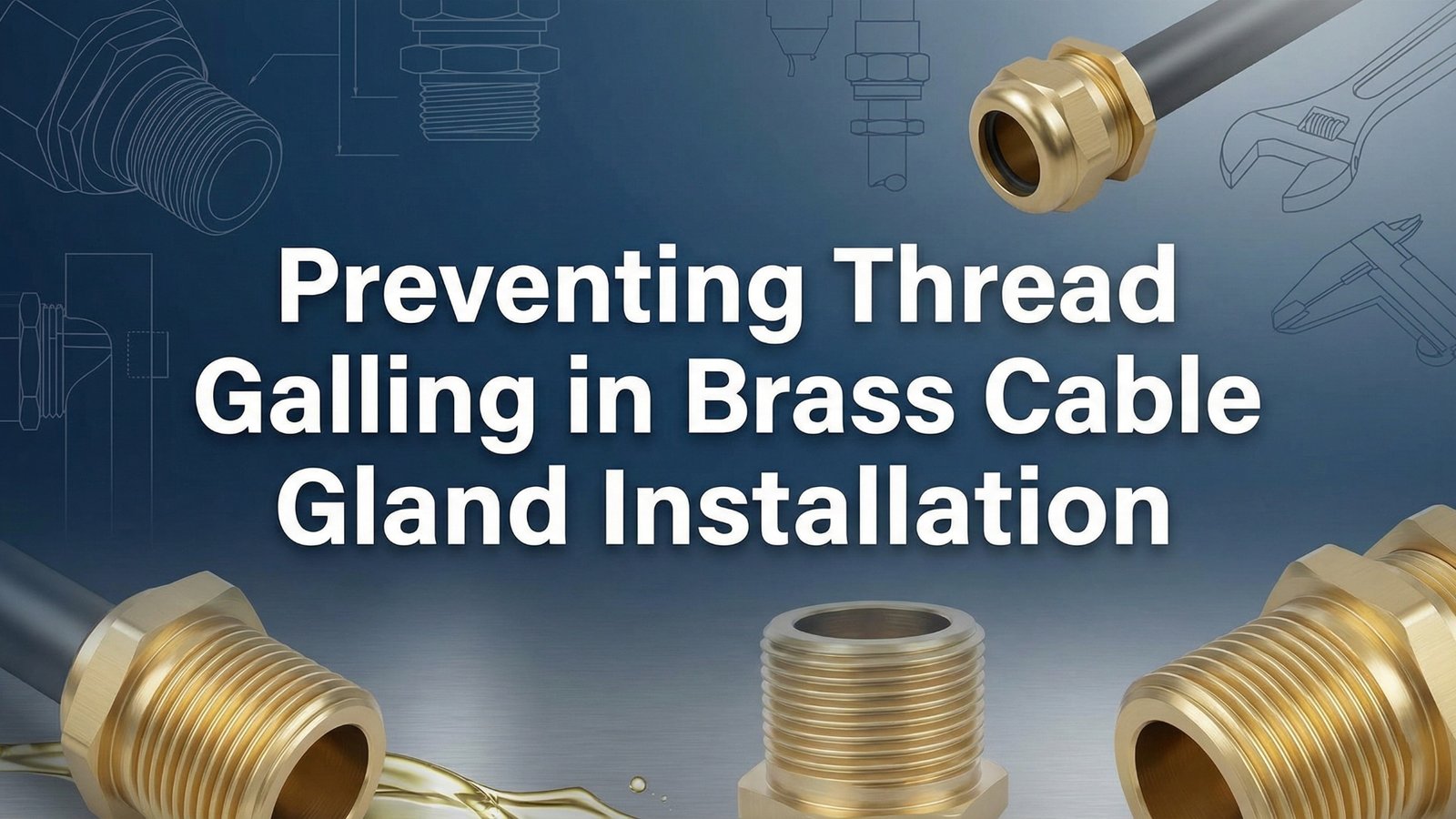 Preventing Thread Galling in Brass Cable Gland Installation
